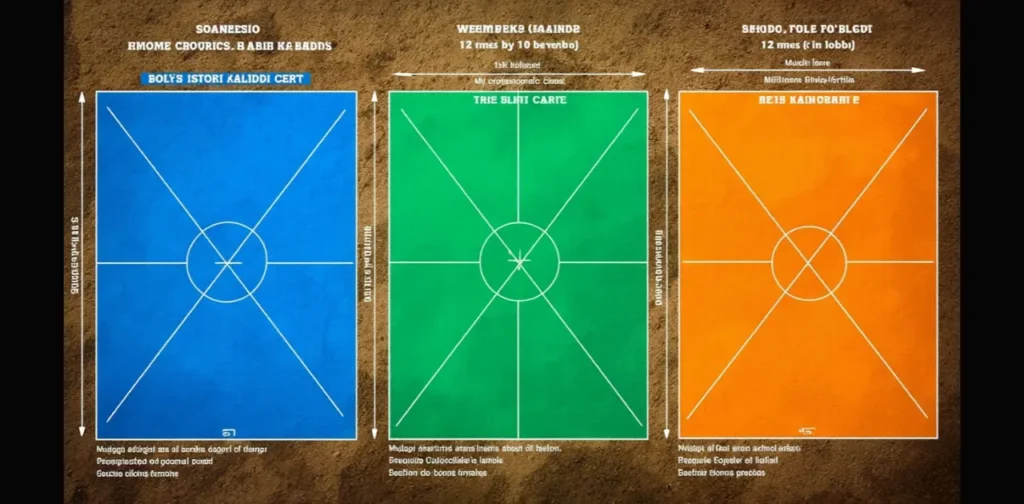 Kabaddi Ground Size for Different Formats